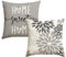 Artoid Mode Grau Dahlien Blumen Frühling Kissenbezüge 2er Set, 45x45 cm Zierkissenbezug Cushion Cover Couch Wohnzimmer Außenbereich Deko