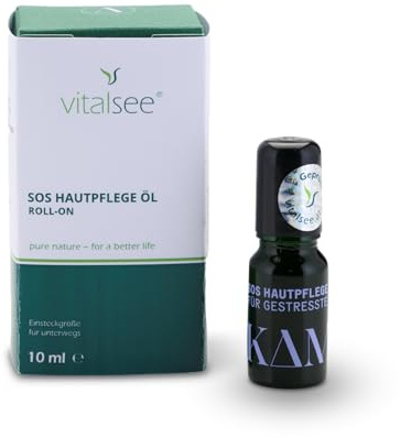 VITALSEE SOS Hautpflege Öl Roll-on - 100% natürlich – Pflanzliche Pflegeformel mit wertvollen Ölen – Für empfindliche Haut & Kinder – Praktisch für unterwegs