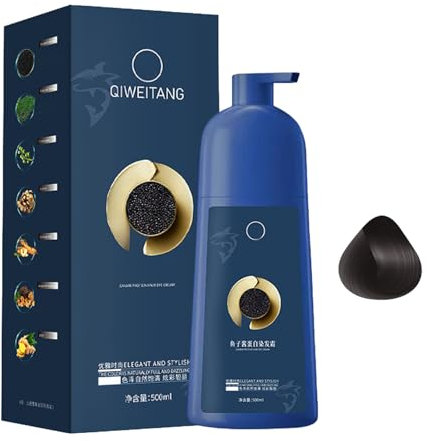 500 ml champú para teñir el cabello, tinte instantáneo, cuidado del cabello semipermanente, ingredientes vegetales naturales para el cabello, color de color rápido, coloración rápida para hombres y