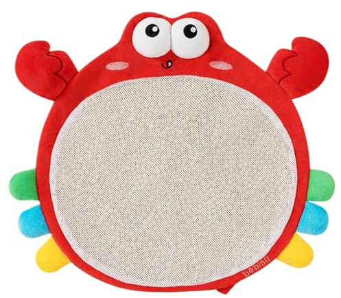 Générique Beruhigendes Spielzeug für Babys, natürliches Kuscheltier in Form einer Krabbe aus Körnern für Babys | Kuscheltier Lernspielzeug Niedliche Tiere für Schlaf und Nacht Geburtstag Kinder