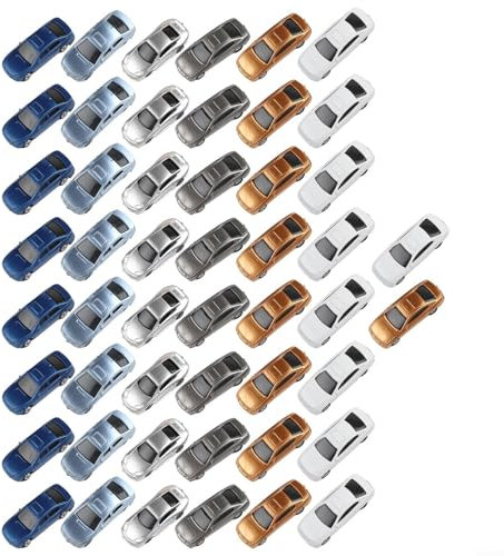 50Pcs HO N Scala Modello Auto Building Set per il layout del treno e risorse didattiche all'aperto