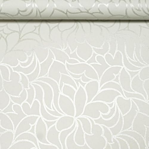 SOPHIE LAURENCE Pale Mint Green Floral Wallpaper Silver Glitter Shimmer Geometric Pattern Vinyl