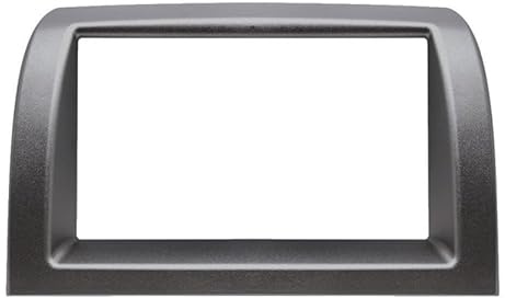 MASCHERINA MONTAGGIO AUTORADIO 2DIN COMPATIBILE LANCIA YPSILON 2003-2011 GRIGIO SCURO