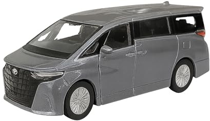 Toi-Toys Toyota Alphard 2024 Modellauto aus Metall mit Rückzug Modell Auto Spielzeugauto 4-Farben 29 (Grau-Metallic)
