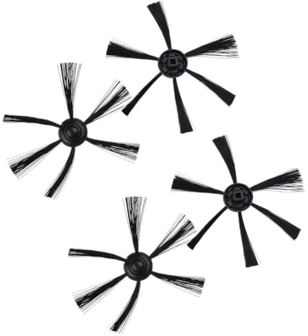 LICPDOG 4 stücke Seite Pinsel Kit for MULTILASER HO041 for WAP W100 Staubsauger Seite Pinsel Ersatz Zubehör Roboter Pinsel Teile