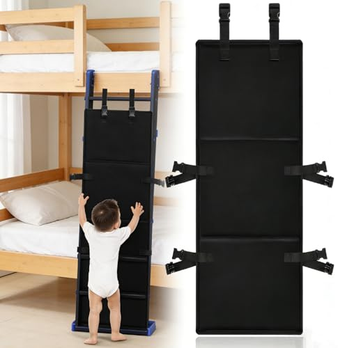 TourKing Bunk Bed Ladder Cover, Detachable Adjustable Ladder Guard | Bunk Bed Ladder Guard made with 600D Oxford fabric, adjustable buckles and foldable design for loft beds and kids bedrooms