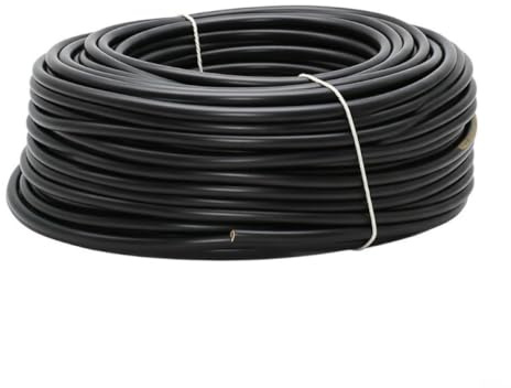 25 metri, Cavo elettrico H05VV-F H05VVF sezione 3x1,5 mm mmq 3G1.5, nero, 3 conduttori, 220V 230V CPR, uso interno, tripolare, alimentazione, prolunghe, elettrodomestici, ambienti umidi