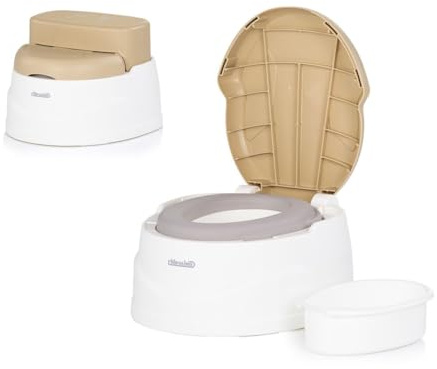 Chipolino Töpfchen 2 in 1 Step 2 Hocker Sitz Innenbehälter Spritzschutz Deckel beige