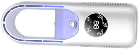YPBEW Refroidisseurs d'air USB sans pales avec humidificateur avec réservoirs d'eau de 100 ml, fonction brumisation, 6 vitesses pour bureau, chambre à coucher, ventilateur de brumisation portable