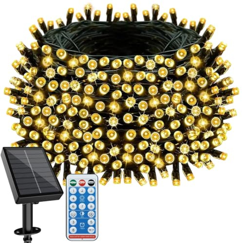 Electight Guirlande Solaire Extérieure 30M 300 LED – Étanche IP65 | 8 Modes d’Éclairage | Décoration Festive pour Jardin, Patio, Arbre, Clôture, Maison – Idéal pour Noël, Mariage & Soirées