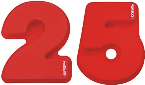 HotShuffle grande numero di silicone 25 Tortiera stampo venticinquesimo anniversario di matrimonio compleanno 2 5