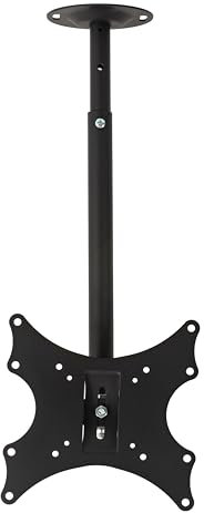 LINK staffa estensibile montaggio a soffitto per TV LED/LCD LKBR19 compatibile con VESA 200x200 in metallo nero supporta schermi da 13 a 43 pollici peso massimo 25 kg con inclinazione e rotazione