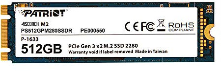 Patriot Scorch m.2 PCIe Solid State Drive mit 512 GB Kapazität – PS512GPM280SSDR