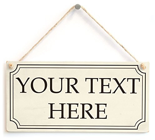 Personalised Posh Your Text Here Sign - Custom Wooden Plaque