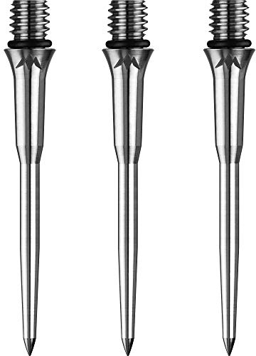 34 mm Dart-Umwandlungspunkte, Mission Titan Pro Titanium wandelt weiche Spitze in Stahl um (Silber glatt)