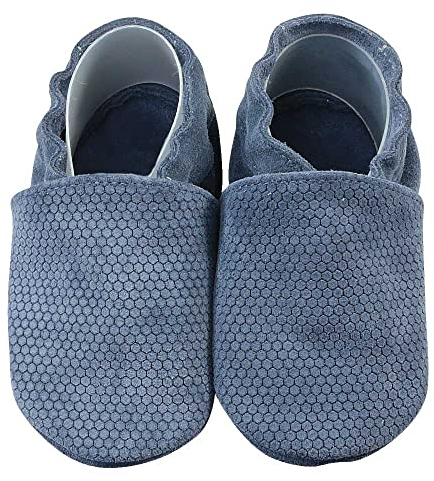 HOBEA-Germany Scarpe per Bambini e Bambine in Diversi Modelli… (22/23 EU, Blu in Rilievo)