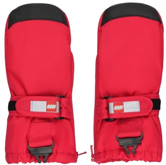 Kabooki Unisex LWARIPO 703-MITTENS W/MEM. Fäustlinge, Red, 80