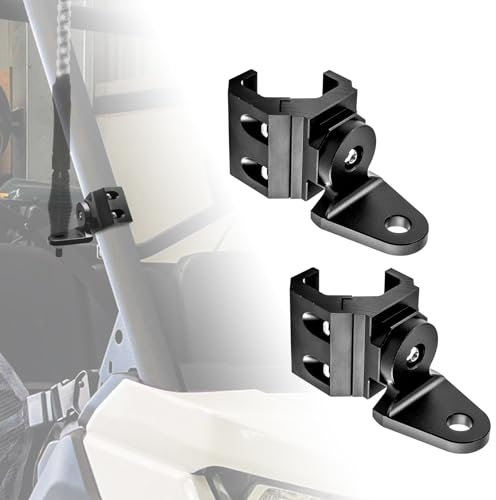 WeiSen UTV Pro-fit Rollkäfig-Peitschenlichthalterung, 360° verstellbare Flaggenhalterung, kompatibel mit Polaris General Ranger Can-Am Defender Commander Maverick Sport Trail