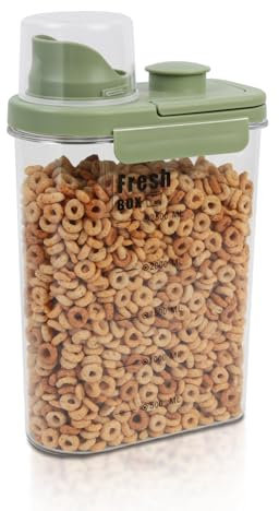Vorratsdosen Set mit Deckel Luftdicht, Vorratsbehälter Küchen Aufbewahrung Organizer Spender für Trockenen Lebensmittel Schüttdose Müsli Getreide Mehl (1er Set x 2.8L - Grasgrün)