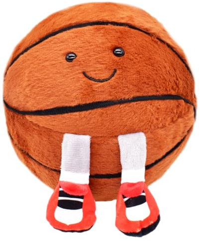 SYTTNUM Plüsch Basketball Spielzeug, 19cm 3D Kissen, Kreative Zimmer Dekorationen Party Geschenk für Kinder und Basketball-Liebhaber