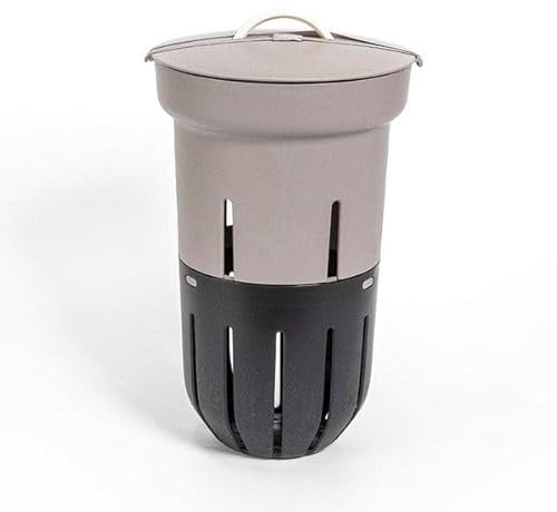In-Ground Worm Farm from Plastia and Wiggly Wigglers - Taupe Worm Composter for Raised Beds 12L - Worm Farm in Ground That Turns Your Waste to Compost - Worm Bin Plastic Worm Composting Bin (Taupe)