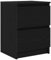 vidaXL Engineered Wood TV Cabinet/Stand/Siderboard - Black, 40x35x54 cm, Modern Design, Dual Storage & Use - Living Room/Bedroom