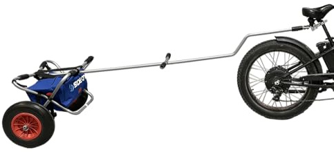 DYNAFIBER Chariot de Transport pour Planche de Surf, Wing, Windsurf 180cm avec Roues Tout-Terrain, Support Vélo