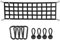 Pickup LKW Tailgate Net | Heavy Duty Bettgitter | Last-Organizer | Verstellbare Lagerung Trennwand für LKW in voller Größe sichert Motorräder, Fahrräder