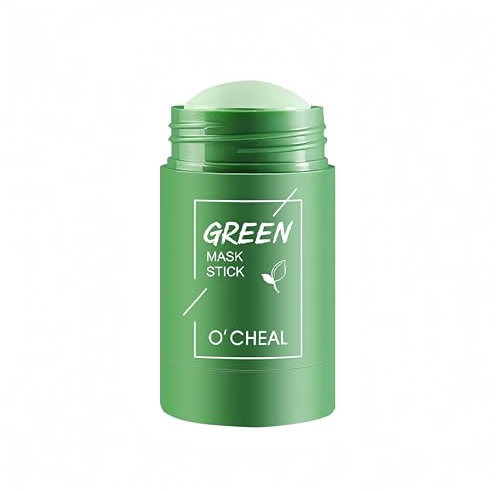 Green Tea Mask Stick - Grüne Tee Maske für Tiefenreinigung, Porenverfeinerung und Feuchtigkeitsbalance, Entfernt Mitesser, Für Alle Hauttypen