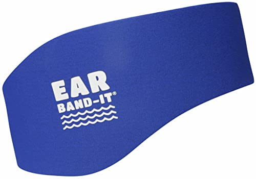 Ear Band-It Diadema Schwimmen (erfunden von einem Arzt) behält Wasser, vorbehaltlich die Stecker Ohren (sicher) die Stecker Ohren) Mittel (4-9) Blau