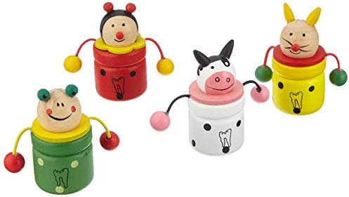 small foot Milchzahndose Tiere, Sammeldose für Kinder, aus Holz, mit Schraubfunktion, ab 3 Jahren. Art-Nr. 7795