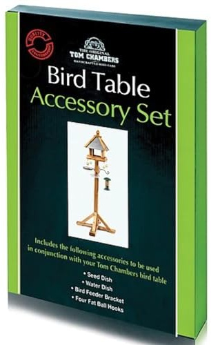 Tom Chambers Bird Table Accessory Set, clear