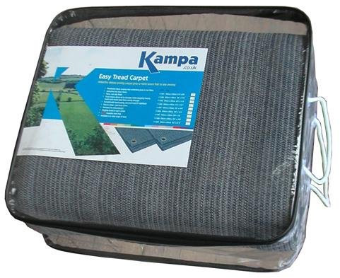 Vorzelt-Teppich 4 x 4 Meter = 16qm mit Ösen Kampa 111050 blau-grau