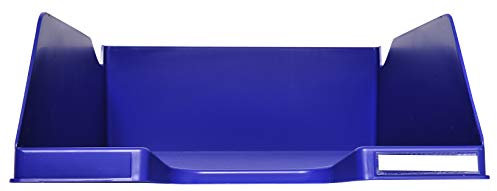 Exacompta 115104D Premium Briefablage Combo Maxi DIN A4. Idealer Briefkorb für Ihre Organisation. Robuster und stapelbarer Ablagekorb Nachtblau