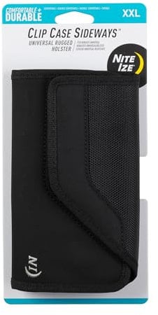Nite Ize Case for Larger Format Smartphones - Retail Packaging - Black/Black