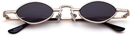 ADEWU Klein Oval Sonnenbrillen Retro Vintage Brillen Herren Damen