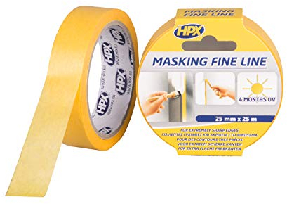 HPX Masking 4400 Fine Line oranje 25mm x 25m