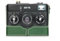 Handarbeit aus echtem echtem Leder halb Kamera Tasche Abdeckung für Rollei 35S 35TE 35SE 35T grüne Farbe