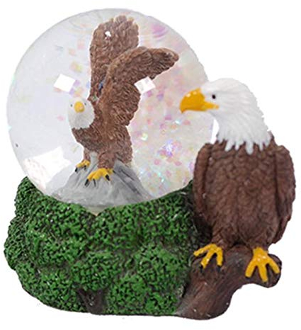 PIA Glitzerkugel Adler, Schneekugel Tier Tiere Schneekugeln Weißkopfseeadler