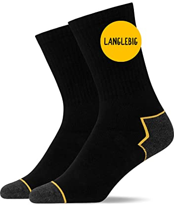 Snocks Unisex Preimum Allrounder Socken Gr. 39-50 I 2 Paar Herren 6 Damen Outdoor & Work Socken Anti-Schweiß I Hochwertige Baumwolle sorgt für Langlebigkeit