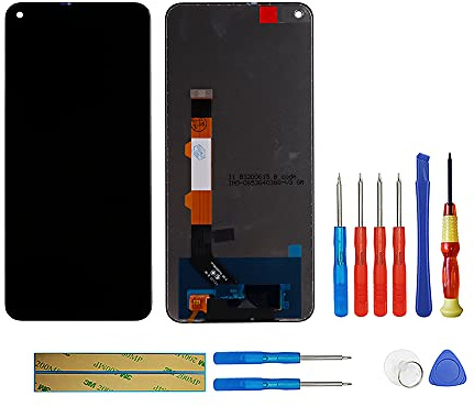 swark Pantalla LCD compatible con Redmi Note 9T & Redmi Note 9 5G (negro sin marco), pantalla táctil LCD, digitalizador, cristal de montaje + herramientas