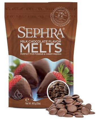 Sephra Chocolate Flavoured Melts (907g, Milk Chocolate Flavored)