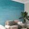 Wallepic Vlies Fototapete Blaues Ombre Wanddekor 90 x 60 Moderne Tapete XXL Wohnzimmer Schlafzimmer Büro Flur Wandtapete Mehrfarbig Abstrakt Br. 90 cm x Hö. 60 cm
