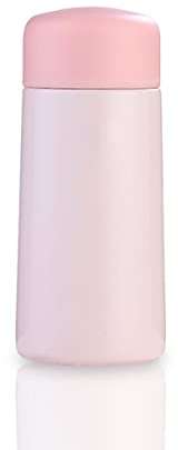 Mini Double Walled Vacuum Cup Flask Thermo,BPA Free Mini Vacuum Stainless Steel Small Flask,Keep Drink,Milk & Cocoa Hot for 6 Hours,No Sweating,Coffee Cup for Handbag or Lunch Bag,2.1*2.1*4.9in,Pink