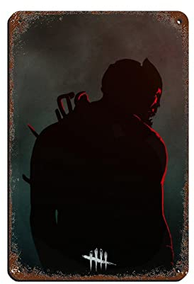 Dead by Daylight Game 3 Retro-Poster Metall-Blechschild Chic Art Retro Eisen Malerei Bar Menschen Höhle Cafe Familie Garage Poster Wanddekoration 20 x 30 cm