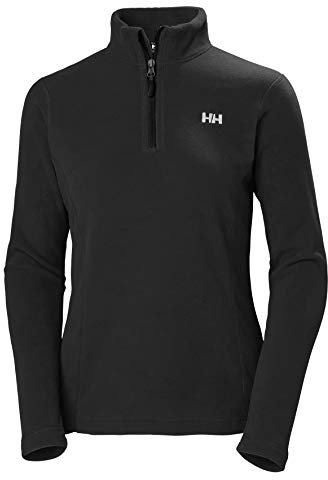 Helly Hansen Damen W Daybreaker 1/2 Zip Fleecejacke, Schwarz 2.0, 2XL