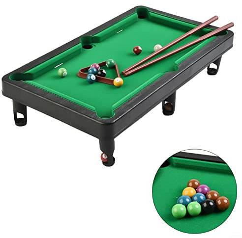 HOHOVYVY Mini Tabletop Billiards Pool ,Pool Table Playset Top Game for Kids Adults Portable Interactive Stress Relief, Portable Interactive Decompression Mini Pool Table