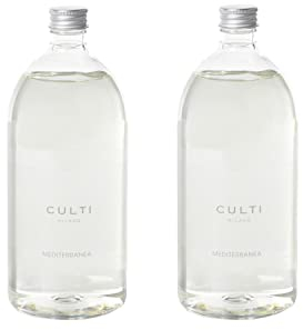 2 Culti Raumduft Nachfüller 1000 ml - Mediterranea - insgesamt 2000 ml