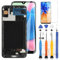 LADYSON Pantalla LCD para Samsung Galaxy A30S A307F Reemplazo LCD Display Digitizer Pantalla Táctil Cristal Panel Assembly 6.4 Kit de Piezas de Reparación con Herramientas (Negro con Marco)