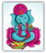WildeBabsKLBT 11cm Hochwertiger Premium Auto-Aufkleber Sticker Decal Autoaufkleber Klebefolie Herr Ganesha H2107